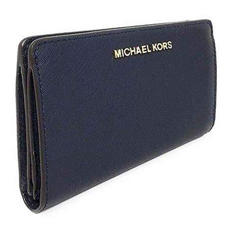 Michael Kors 35H8GTVF2L Jet Set Travel Slim Bifold Saffinao